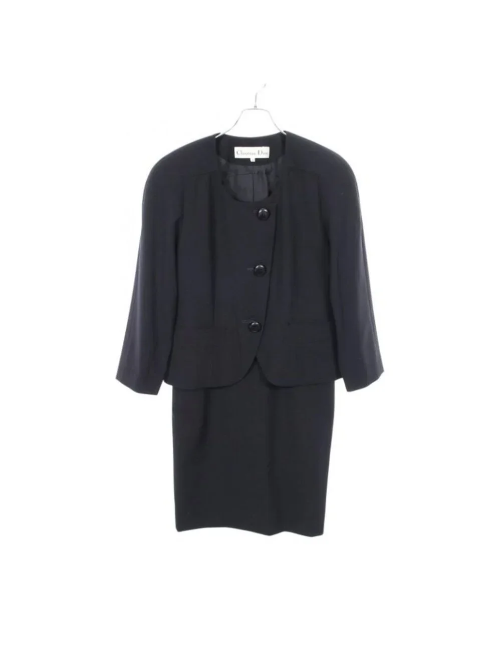 Dior Suit Collarless Jacket Wool